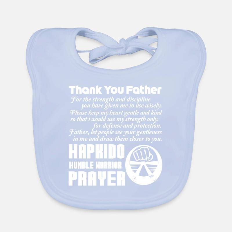 Hapkido Humble Warrior Prayer Organic Baby Bibs
