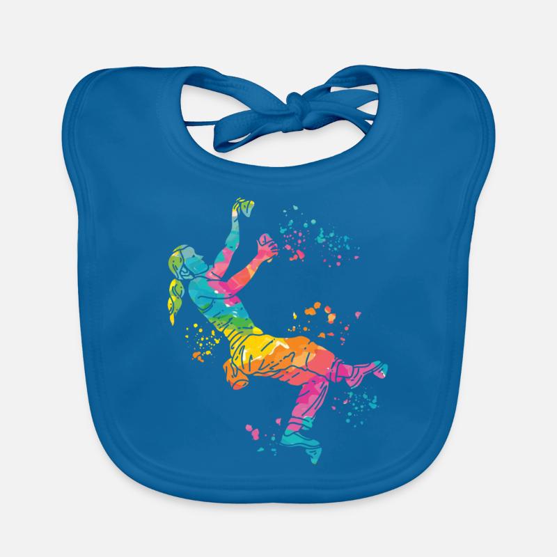 Boulderer Colorsplash Boulder Bouldern Baby Bio-Lätzchen