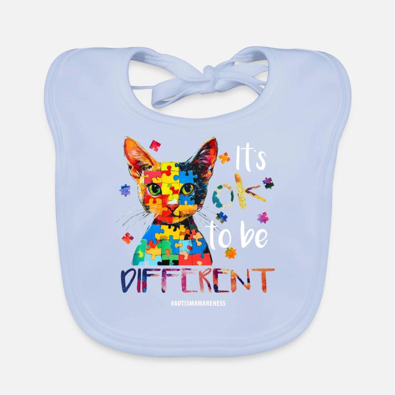 C’est normal d’être différent – autisme Bavoir bio Bébé