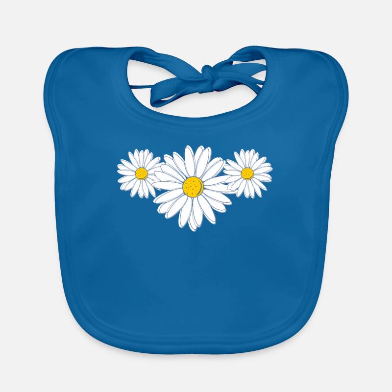 Schöne Gänseblümchenblüte Beautiful Daisy Flower Organic Baby Bibs