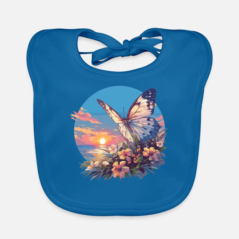 papillon papillons papillon papillon Bavoir bio Bébé