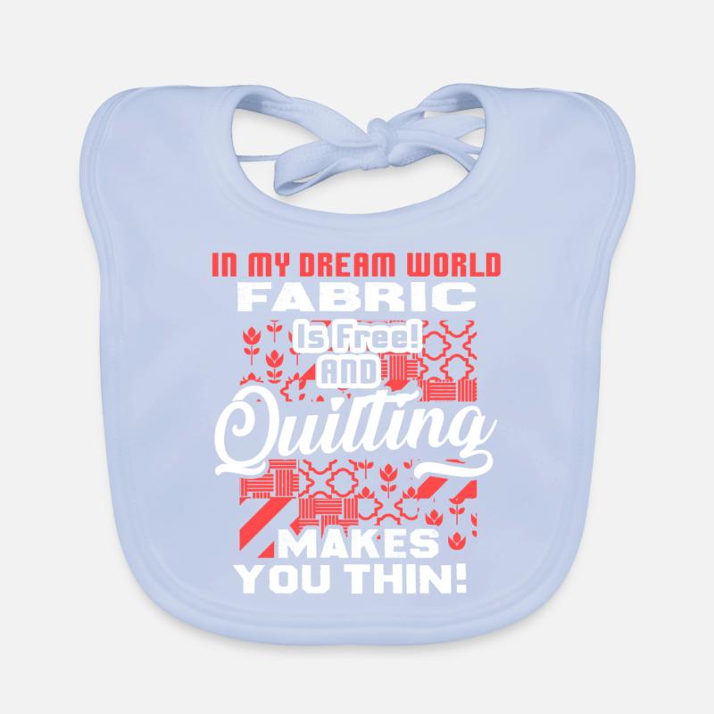 Quilting Makes You Thin Organic Baby Bibs