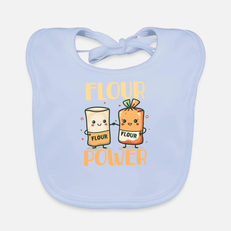 Bake Flour Power Organic Baby Bibs