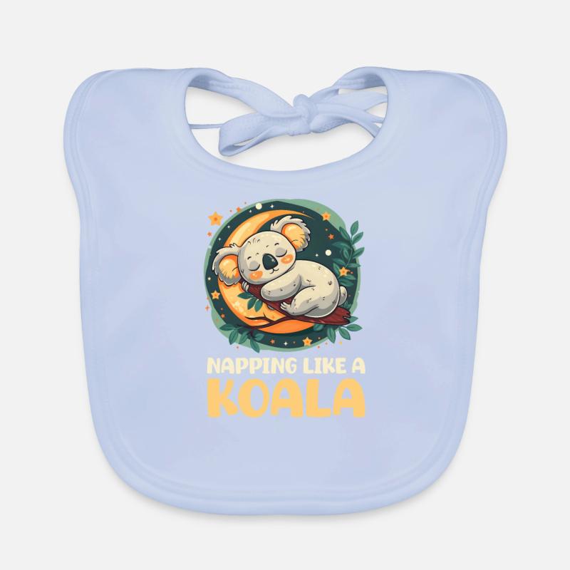 Koala schläft wie ein Koala Baby Bio-Lätzchen