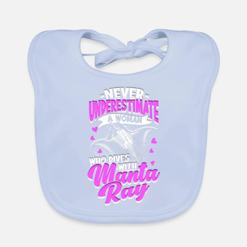 Manta rays, stingrays Organic Baby Bibs