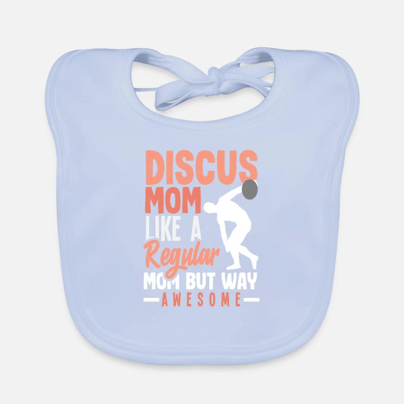 Discus Discus Throw Athlete Athlete Gift Organic Baby Bibs