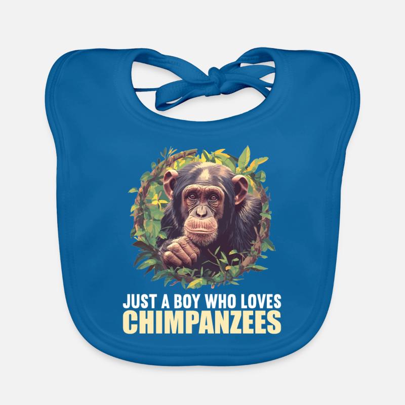 Chimpanzee Schimpansen Schimpanse Baby Bio-Lätzchen
