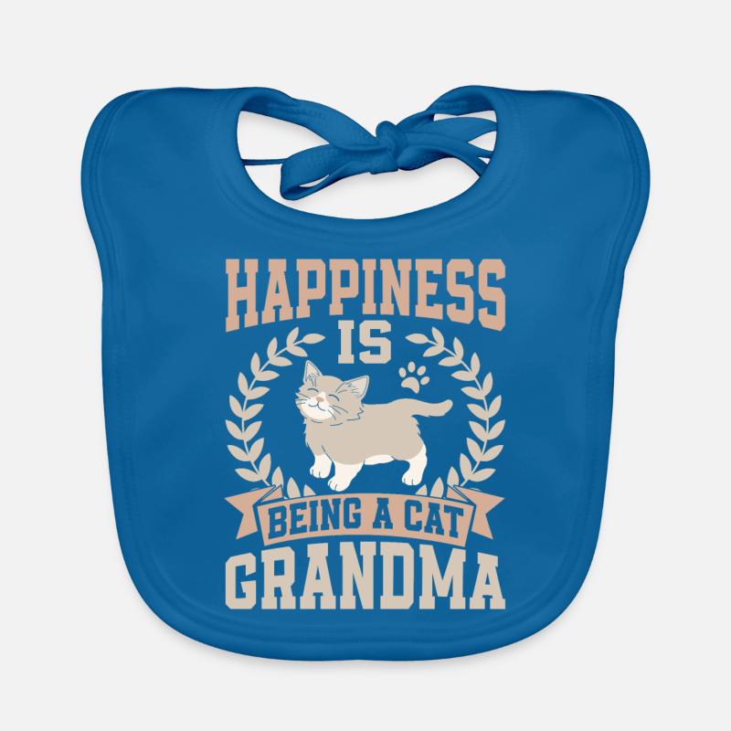 Cadeaux de grand-mère chat Bavoir bio Bébé