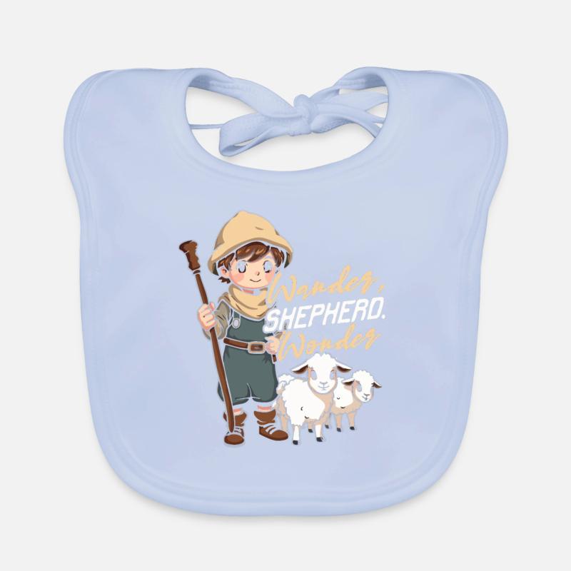 Shepherd Sheep Sheep Shepherd Organic Baby Bibs