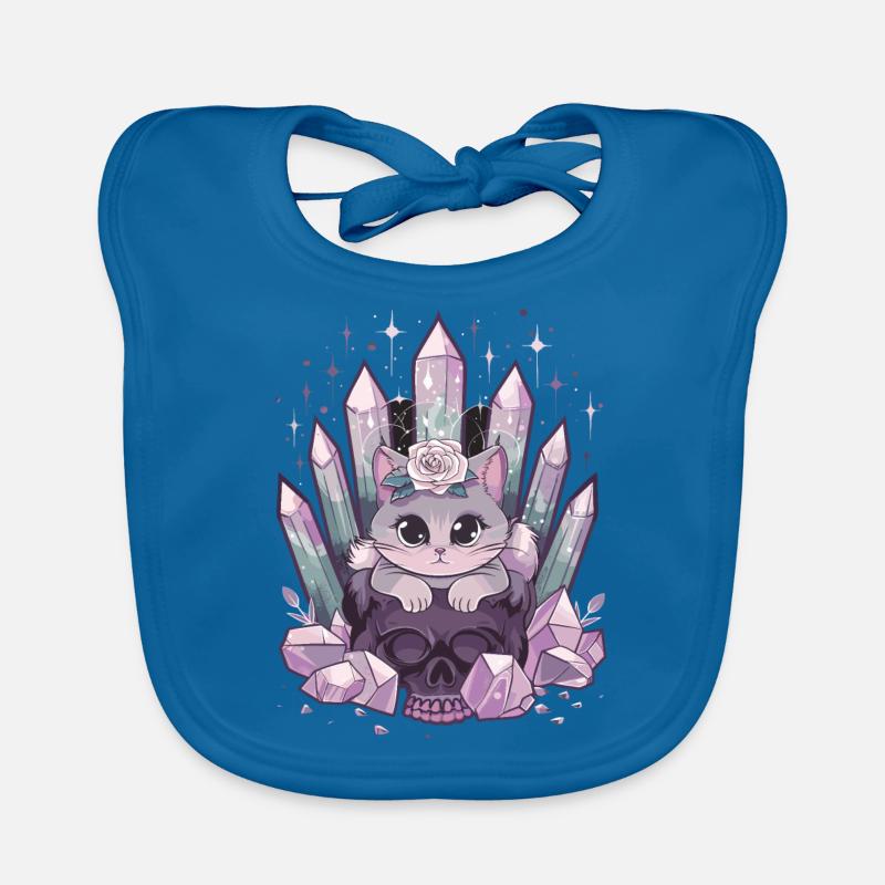 Kawaii Chat Pastel Goth Mignon Anime Bavoir bio Bébé