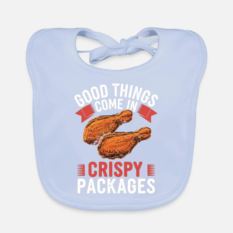 Chicken Wings Good Things Come In Crispy Packages Organic Baby Bibs