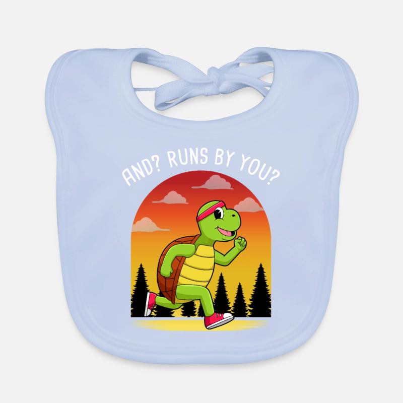 And? Runs By You? German Proverbs Organic Baby Bibs