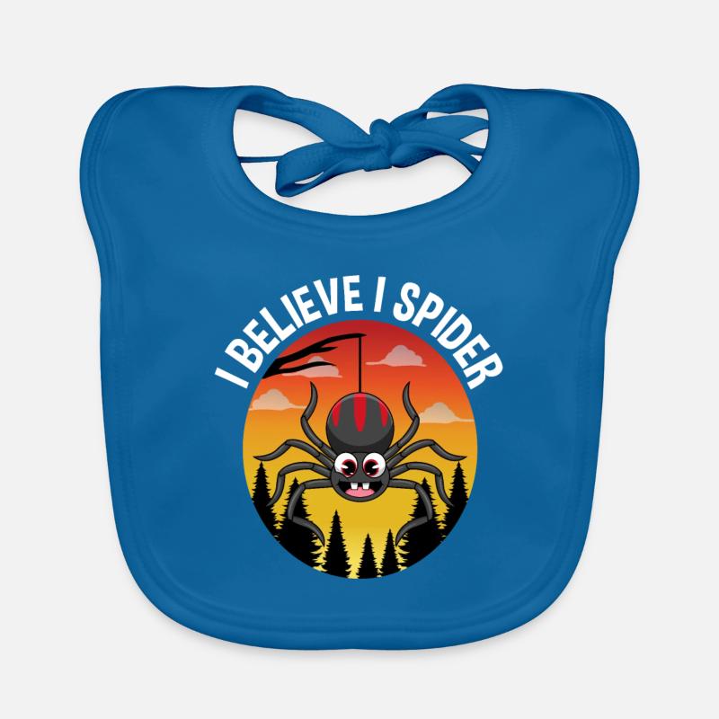 I Believe I Spider German Proverbs Organic Baby Bibs