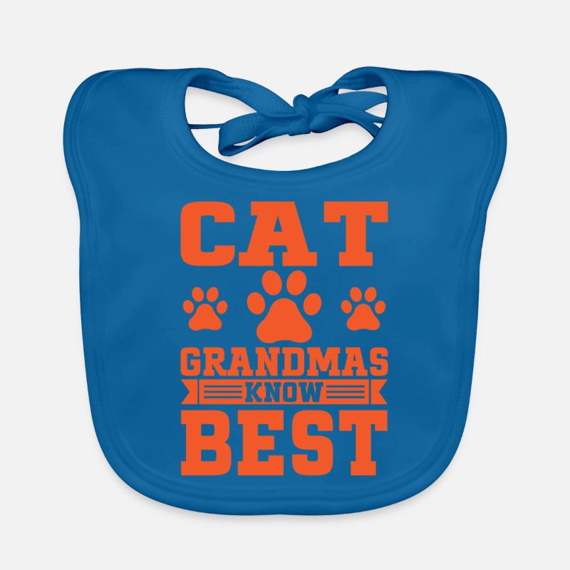 Cadeaux de grand-mère chat Bavoir bio Bébé