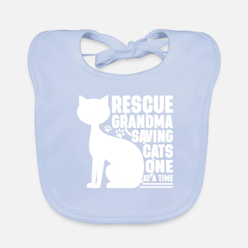 Cadeaux de grand-mère chat Bavoir bio Bébé