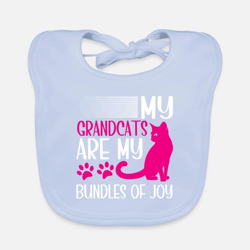 Cadeaux de grand-mère chat Bavoir bio Bébé