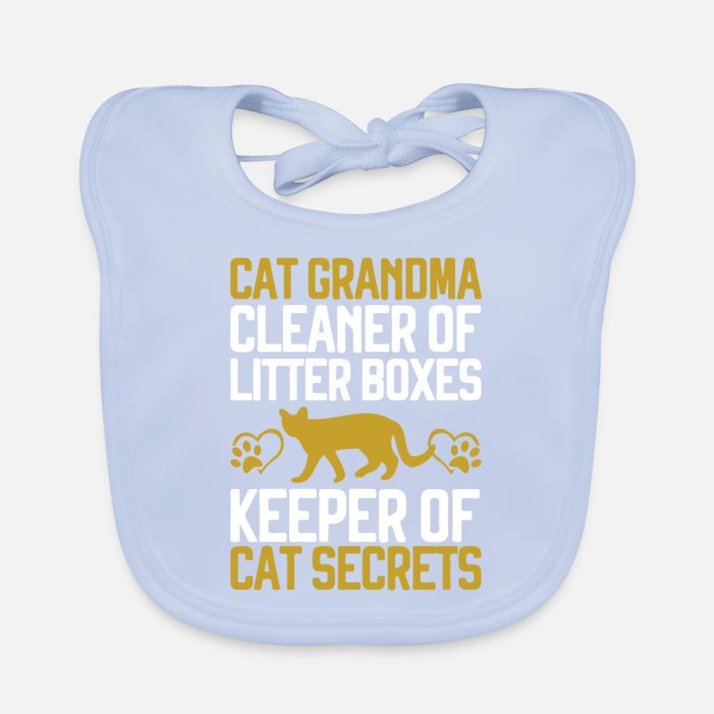 Cadeaux de grand-mère chat Bavoir bio Bébé