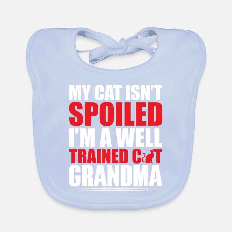 Cadeaux de grand-mère chat Bavoir bio Bébé