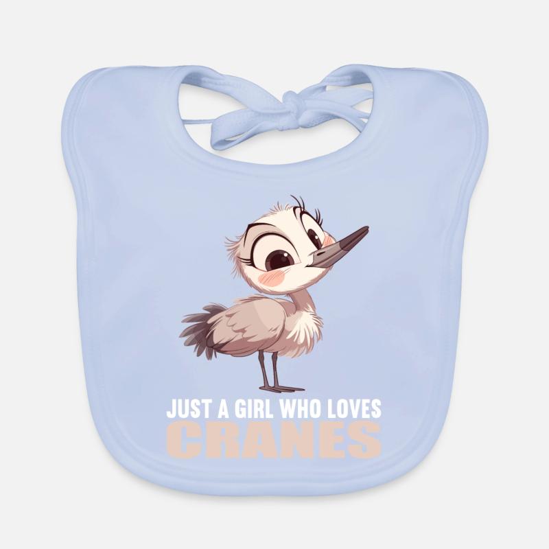 Kraniche Kranich Baby Bio-Lätzchen