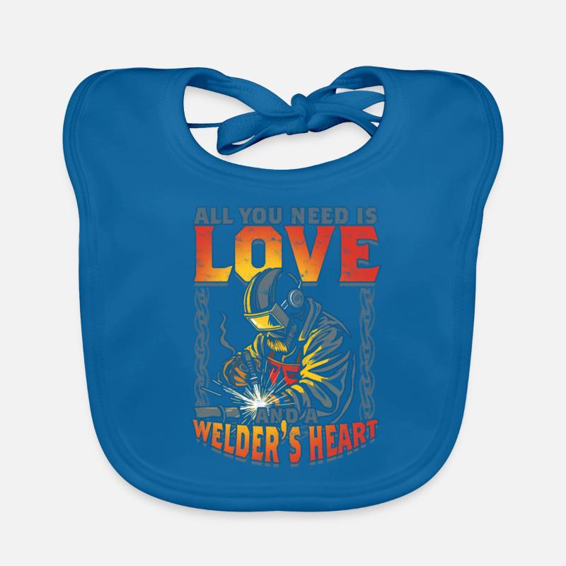Welder Welding Specialist Organic Baby Bibs