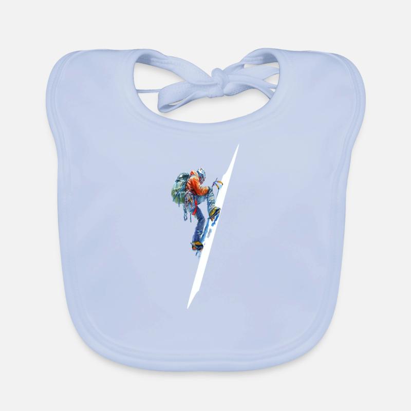 Extrem-Eiskletterer-Abenteuer Extreme Climber Baby Bio-Lätzchen