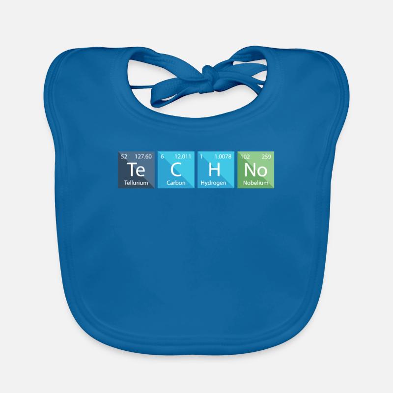 Techno Lover Periodic Table Chemistry Organic Baby Bibs