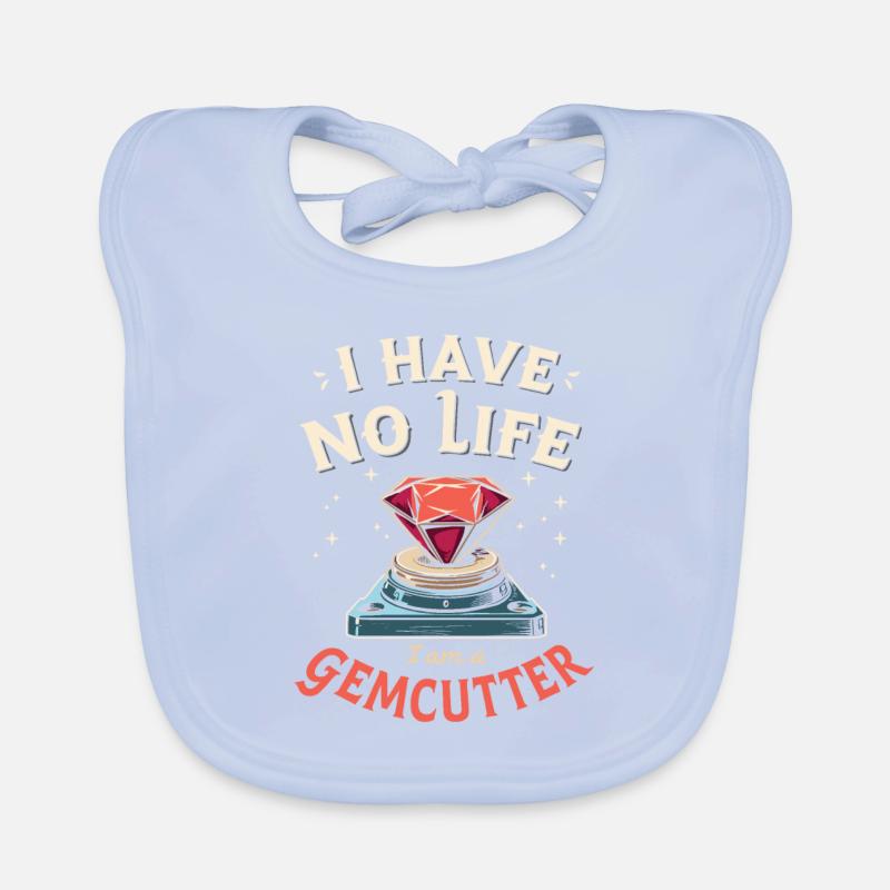 Gemstone cutter Organic Baby Bibs