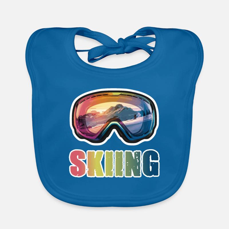 Ski goggles Ski Skiing Organic Baby Bibs