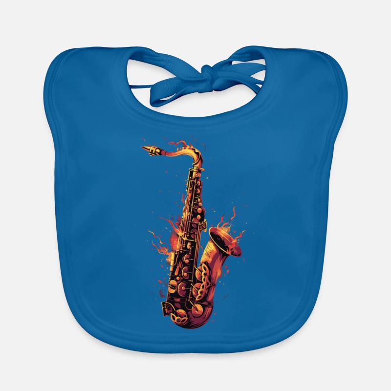 Saxophone Bavoir bio Bébé