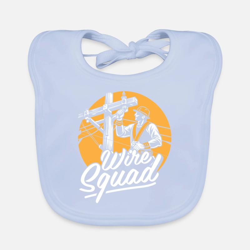 Lineman Squad Organic Baby Bibs