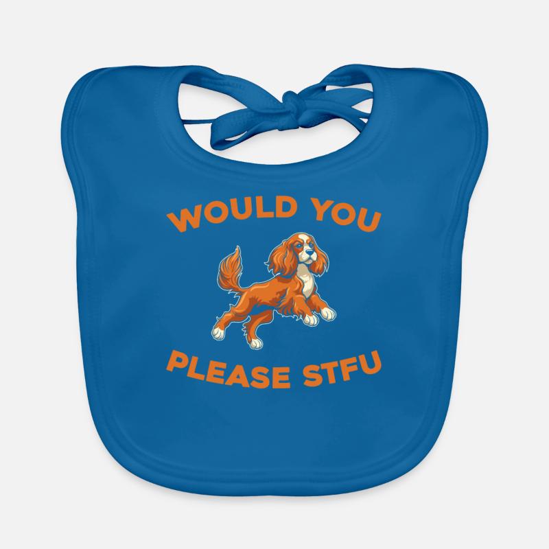 Cocker Spaniel Stfu Would You Please Shut Up Organic Baby Bibs
