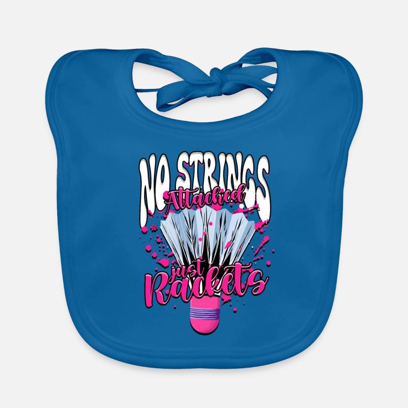 Badminton No Strings Attached Just Rackets Organic Baby Bibs