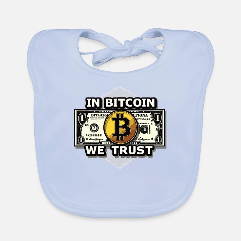 In Bitcoin We Trust Cryptocurrency Btc Bitcoin Organic Baby Bibs