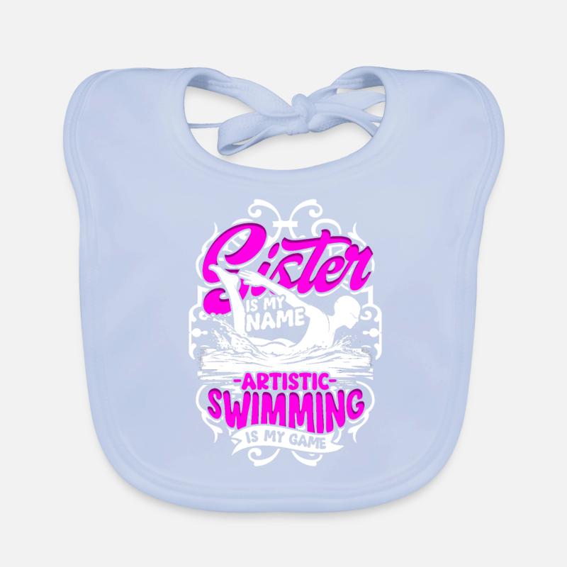 Synchronized Swimming Synchro Swimmers Organic Baby Bibs