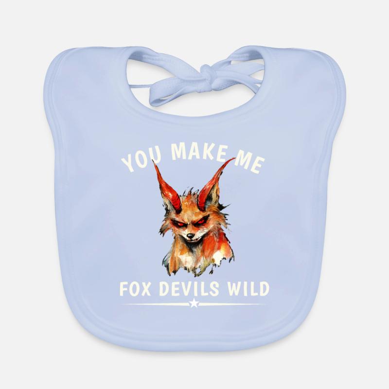 You Make Me Fox Devils Wild Baby Bio-Lätzchen