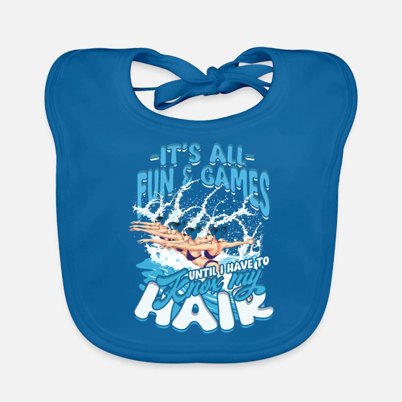 Synchronschwimmen Synchro Schwimmer Baby Bio-Lätzchen