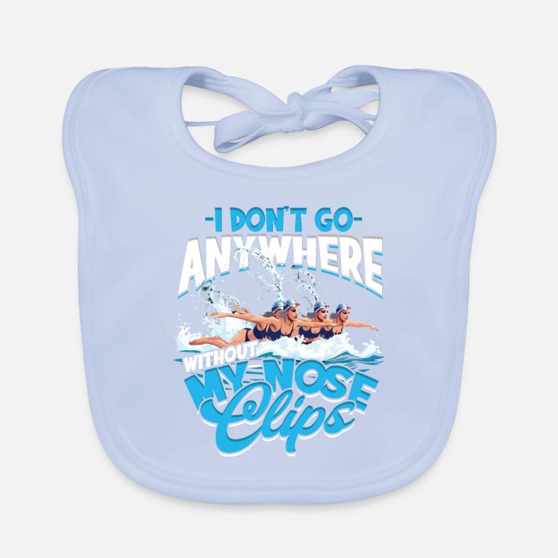 Synchronized Swimming Synchro Swimmers Organic Baby Bibs