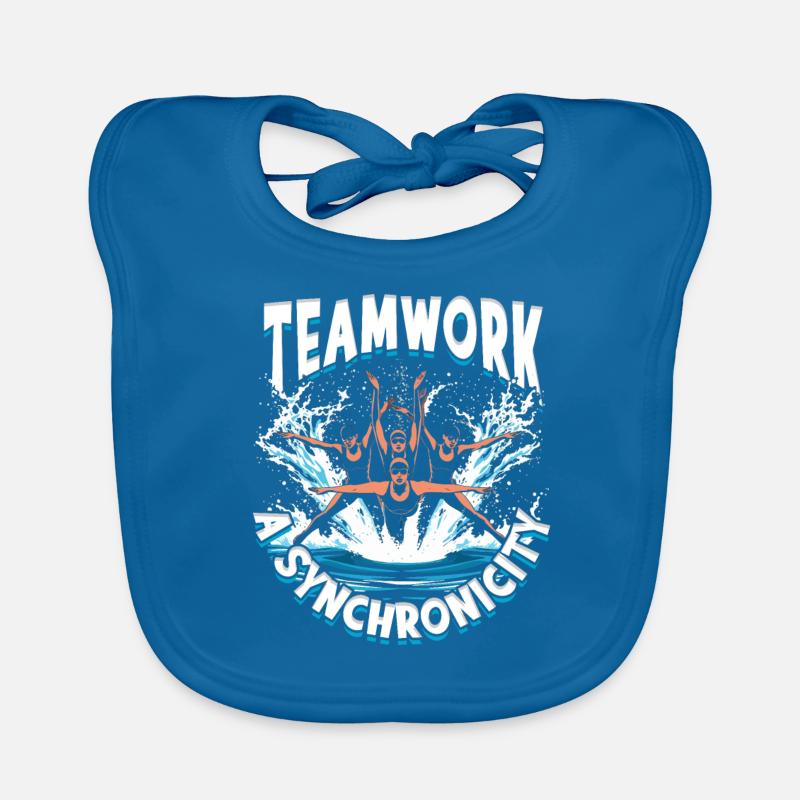 Synchronschwimmen Synchro Schwimmer Baby Bio-Lätzchen