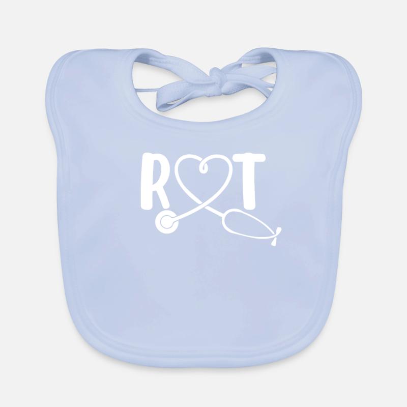 RT Funny Respiratory Therapist Pulmonary Organic Baby Bibs