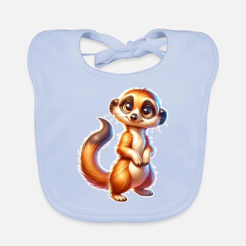 Erdmännchen Baby Bio-Lätzchen