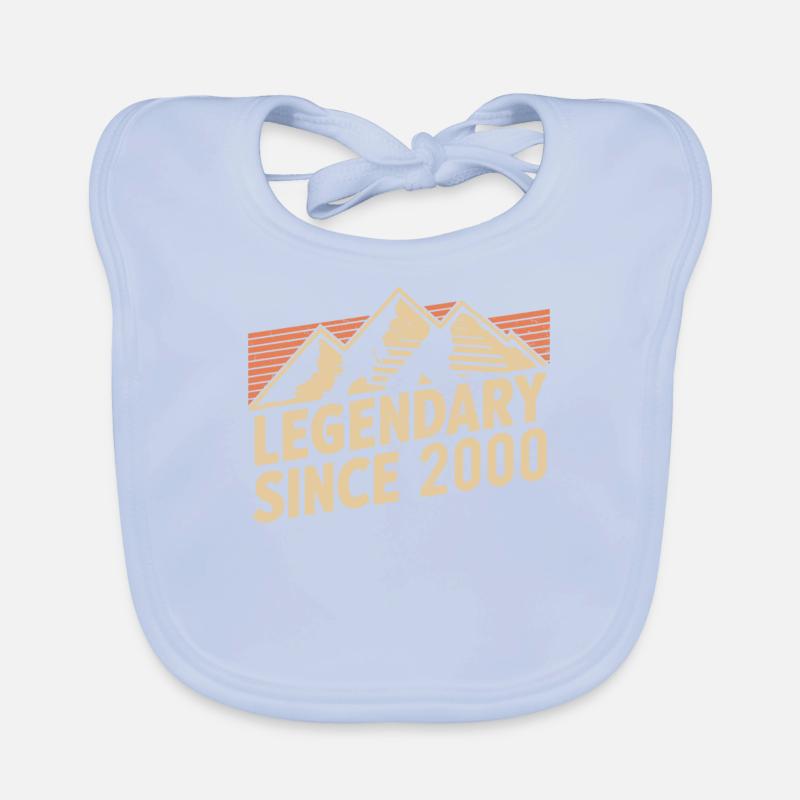 Legendary since 2000 Birthday Organic Baby Bibs