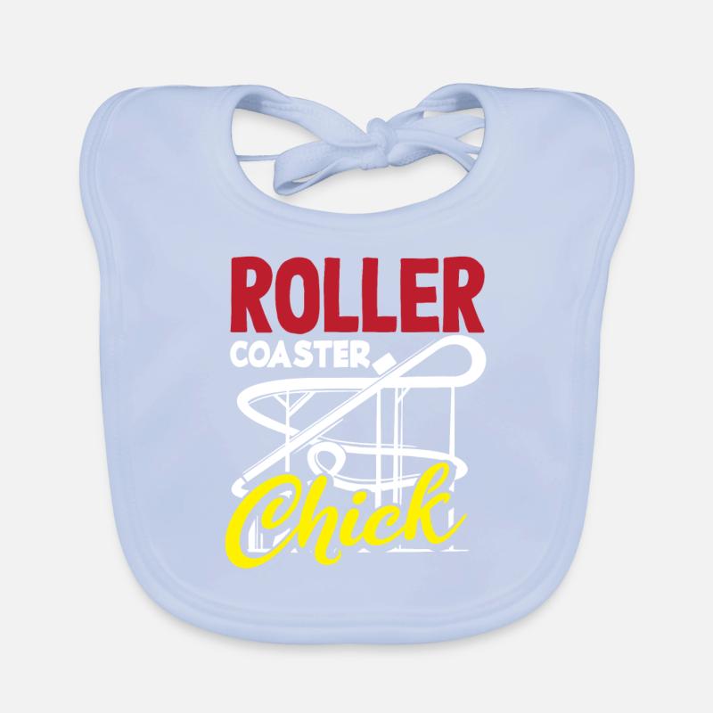 Achterbahn Abenteuer Chick Baby Bio-Lätzchen
