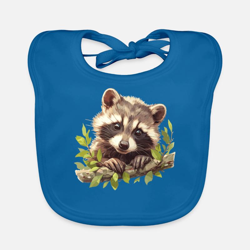 Waschbären Waschbär Baby Bio-Lätzchen