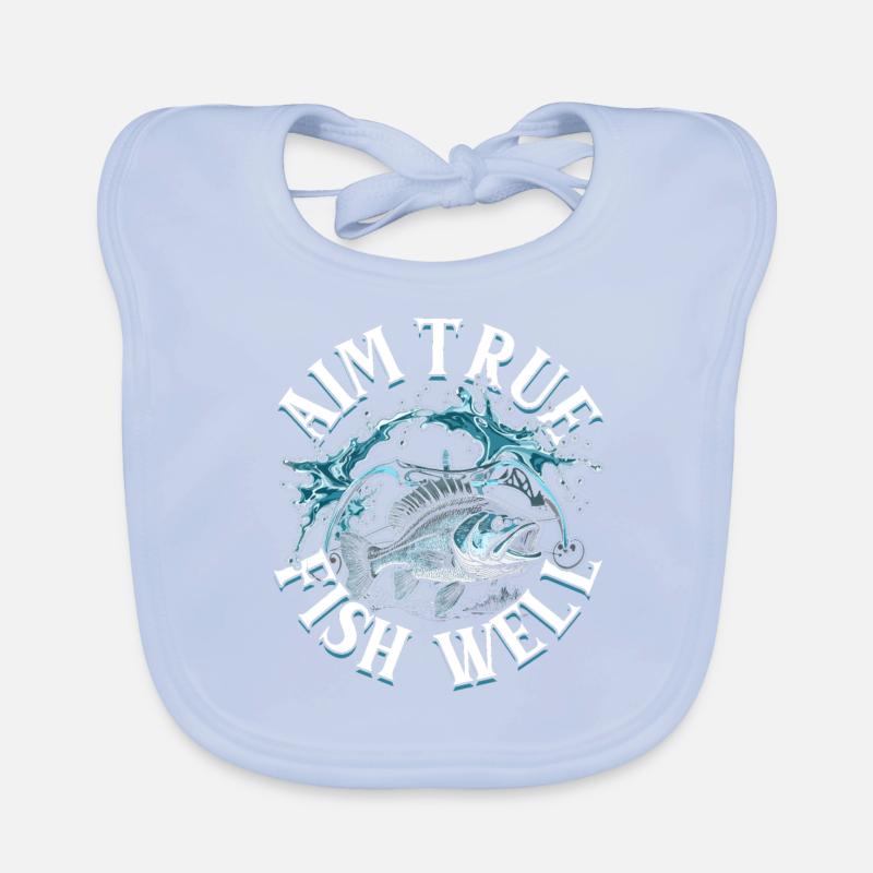 Bogenfischen Bogenangeln Aim True Fish Well Baby Bio-Lätzchen