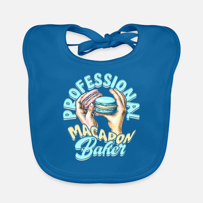 Macaron Macaronbäcker Patissier Baby Bio-Lätzchen
