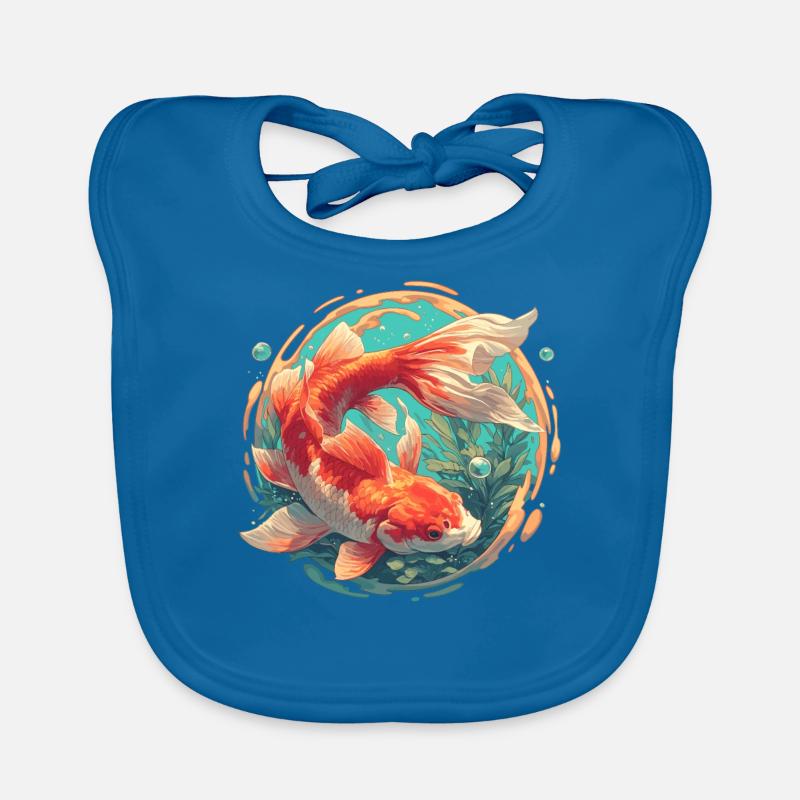 poisson rouge Bavoir bio Bébé