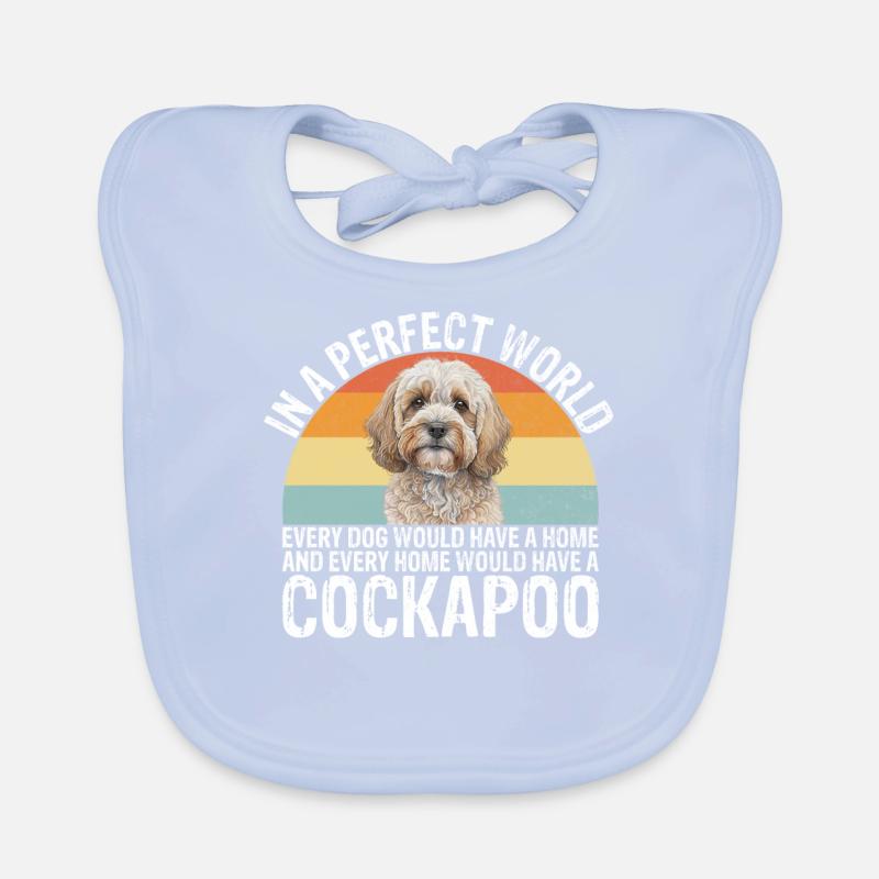 Cadeaux Cockapoo Bavoir bio Bébé