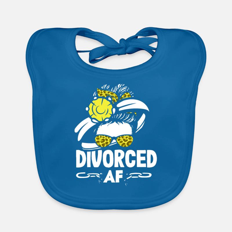 Divorced Bold Statement Divorce Organic Baby Bibs