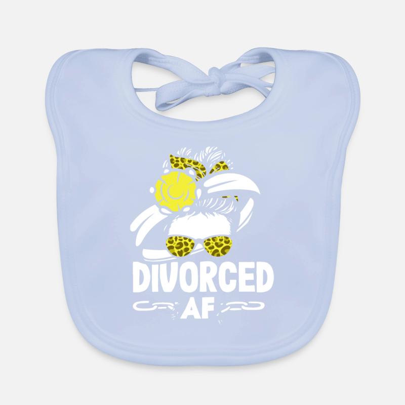 Divorced Bold Statement Scheidung Baby Bio-Lätzchen