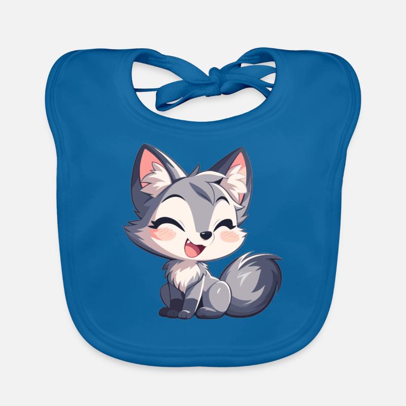 Renards gris Renard gris Bavoir bio Bébé
